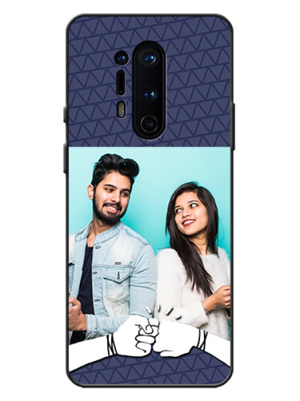 Custom OnePlus 8 Pro Custom Metal Phone Case - With Best Friends Design