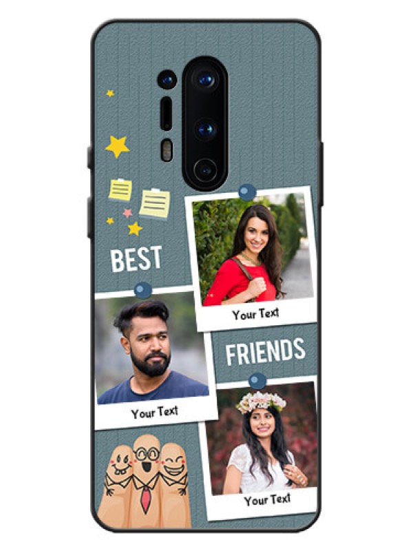 Custom OnePlus 8 Pro Custom Metal Phone Case - Sticky Frames And Friendship Design