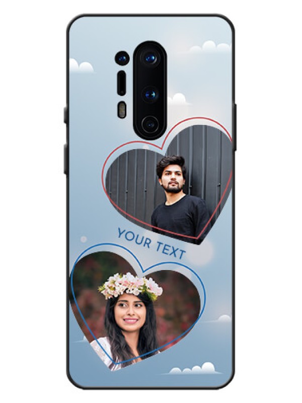 Custom OnePlus 8 Pro Custom Metal Phone Case - Blue Color Couple Design