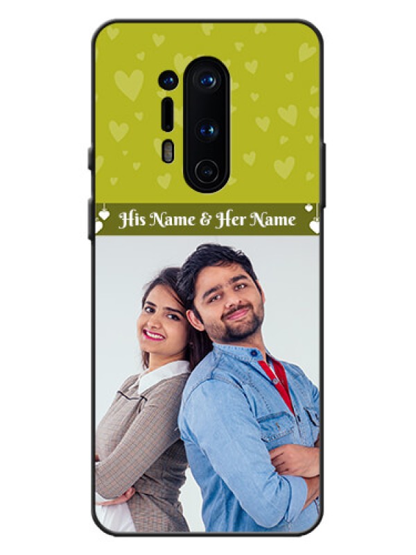 Custom OnePlus 8 Pro Custom Metal Phone Case - You and Me Heart Design