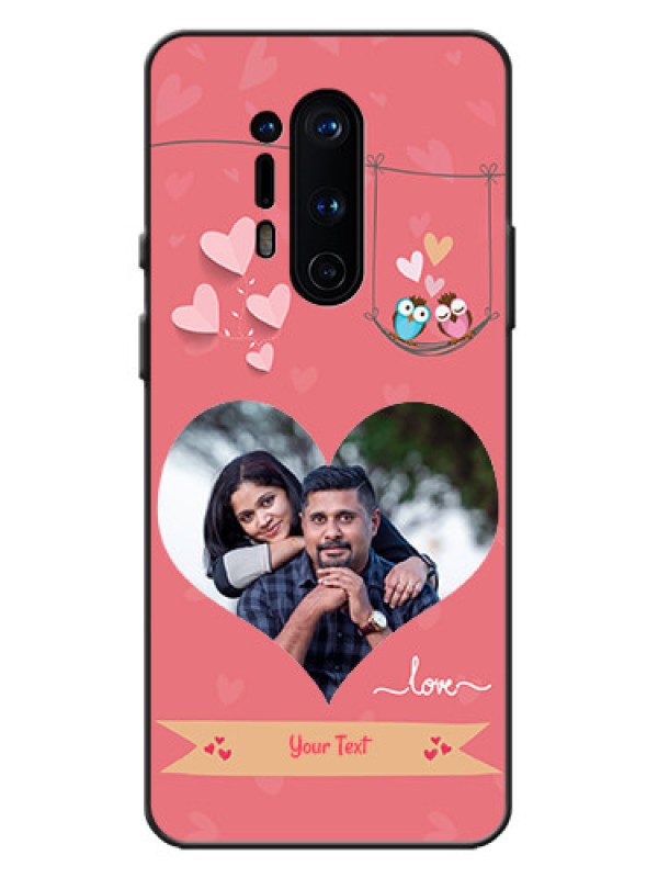 Custom OnePlus 8 Pro Custom Metal Phone Case - Peach Color Love Design