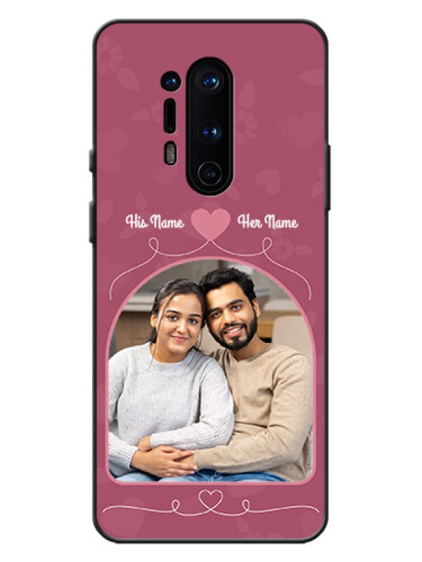 Custom OnePlus 8 Pro Custom Metal Phone Case - Love Floral Design