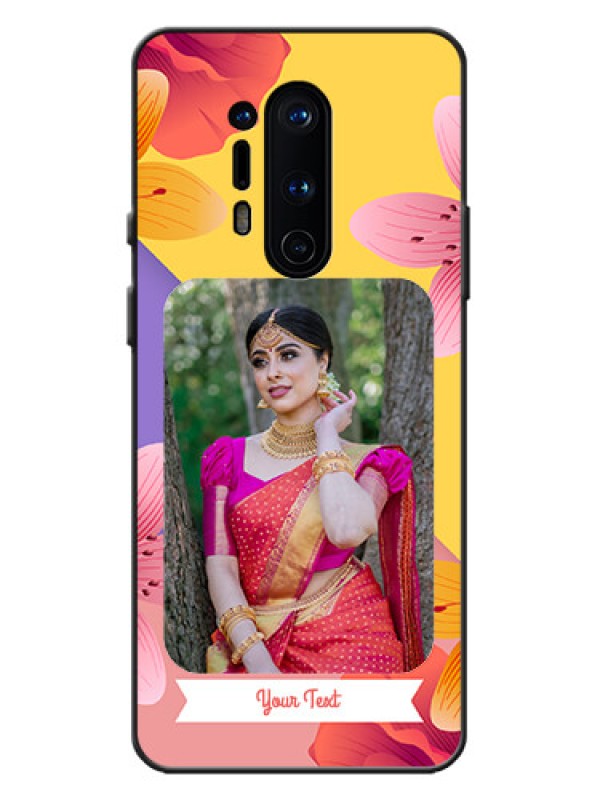 Custom OnePlus 8 Pro Custom Metal Phone Case - 3 Image With Vintage Floral Design