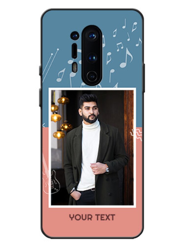 Custom OnePlus 8 Pro Custom Metal Phone Case - With Color Musical Note Design