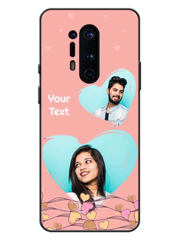 Custom OnePlus 8 Pro Custom Metal Phone Case - Love Doodle Design