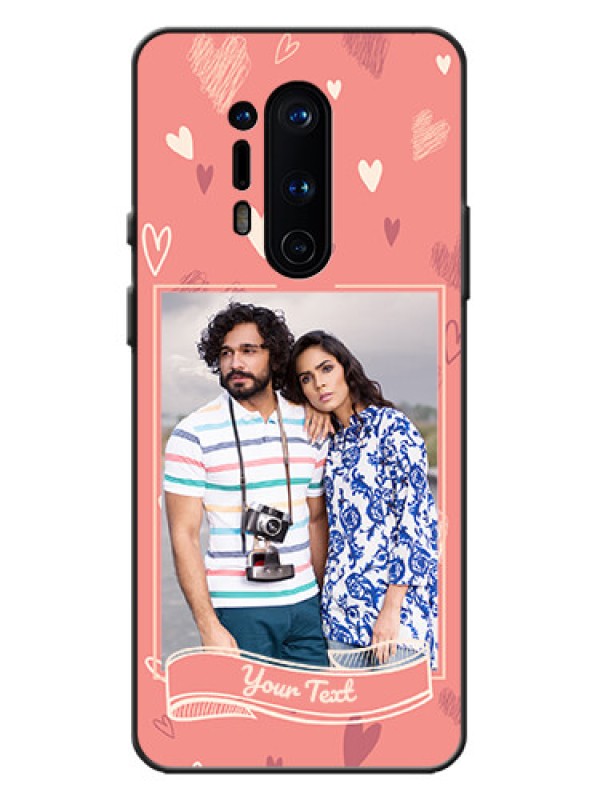 Custom OnePlus 8 Pro Custom Metal Phone Case - Love Doodle Art Design