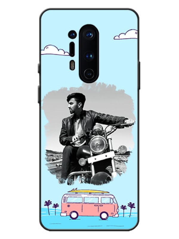 Custom OnePlus 8 Pro Custom Metal Phone Case - Travel and Adventure Design