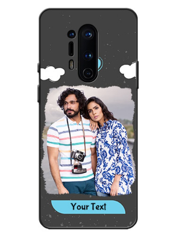 Custom OnePlus 8 Pro Custom Metal Phone Case - Splashes With Love Doodles Design