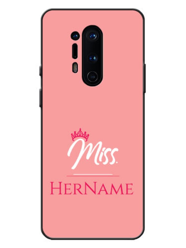 Custom OnePlus 8 Pro Custom Metal Phone Case - Mrs With Name Design