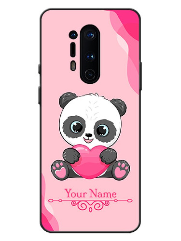 Custom OnePlus 8 Pro Custom Metal Phone Case - Cute Panda Design