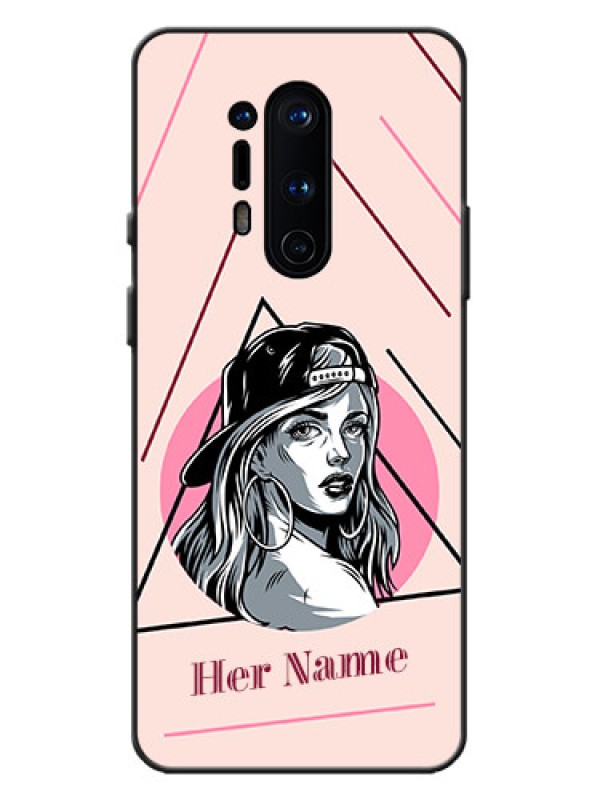 Custom OnePlus 8 Pro Custom Metal Phone Case - Rockstar Girl Design