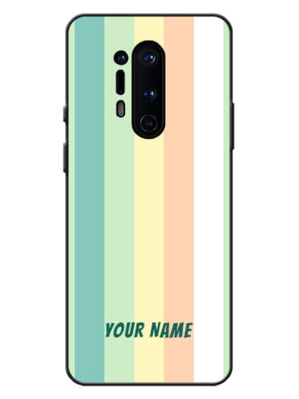 Custom OnePlus 8 Pro Custom Metal Phone Case - Multi - Colour Stripes Design