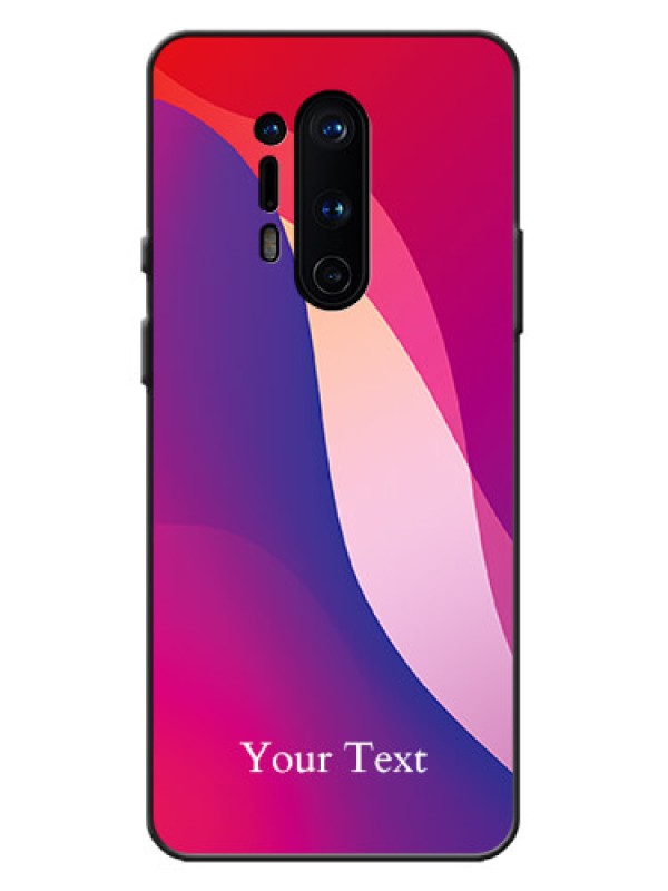 Custom OnePlus 8 Pro Custom Metal Phone Case - Digital Abstract Overlap Design