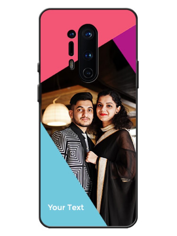 Custom OnePlus 8 Pro Custom Metal Phone Case - Stacked Triple Colour Design