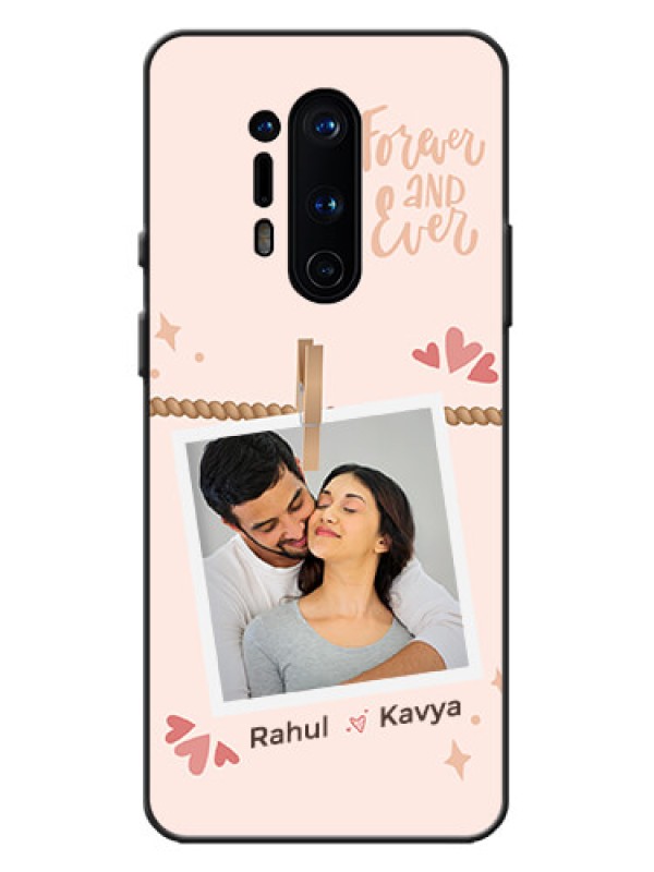 Custom OnePlus 8 Pro Custom Metal Phone Case - Forever And Ever Love Design