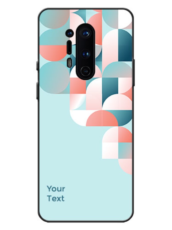 Custom OnePlus 8 Pro Custom Metal Phone Case - Stylish Semi - Circle Pattern Design