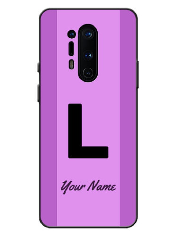 Custom OnePlus 8 Pro Custom Metal Phone Case - Tricolor Custom Text Design