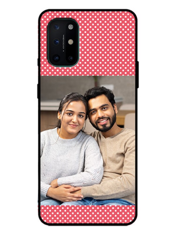 Custom OnePlus 8T Custom Metal Phone Case - White Dotted Design