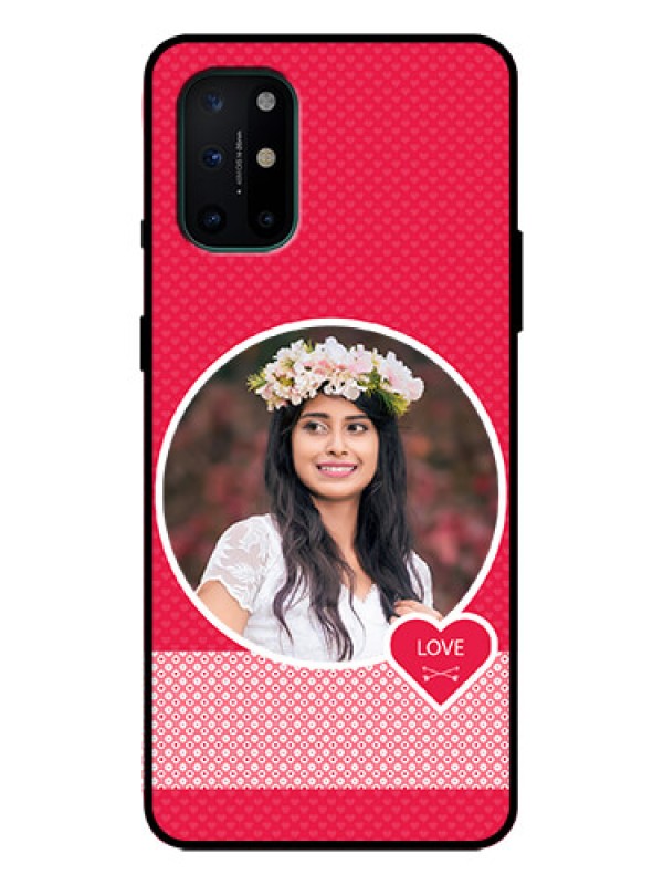 Custom OnePlus 8T Custom Metal Phone Case - Pink Color Pattern Design
