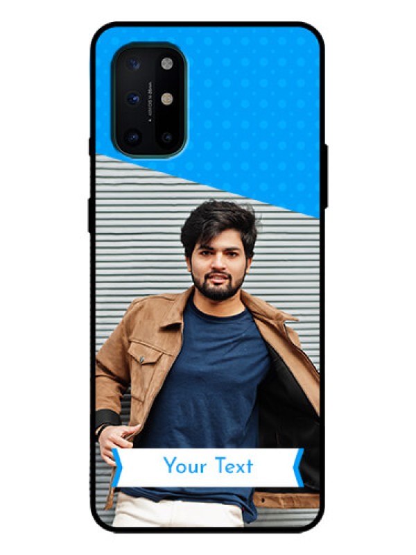 Custom OnePlus 8T Custom Metal Phone Case - Simple Blue Color Design