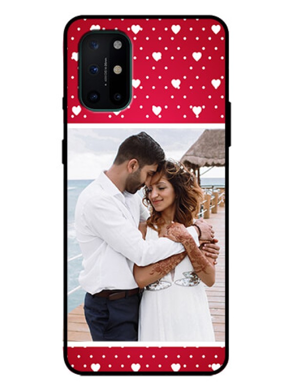 Custom OnePlus 8T Custom Metal Phone Case - Hearts Mobile Case Design
