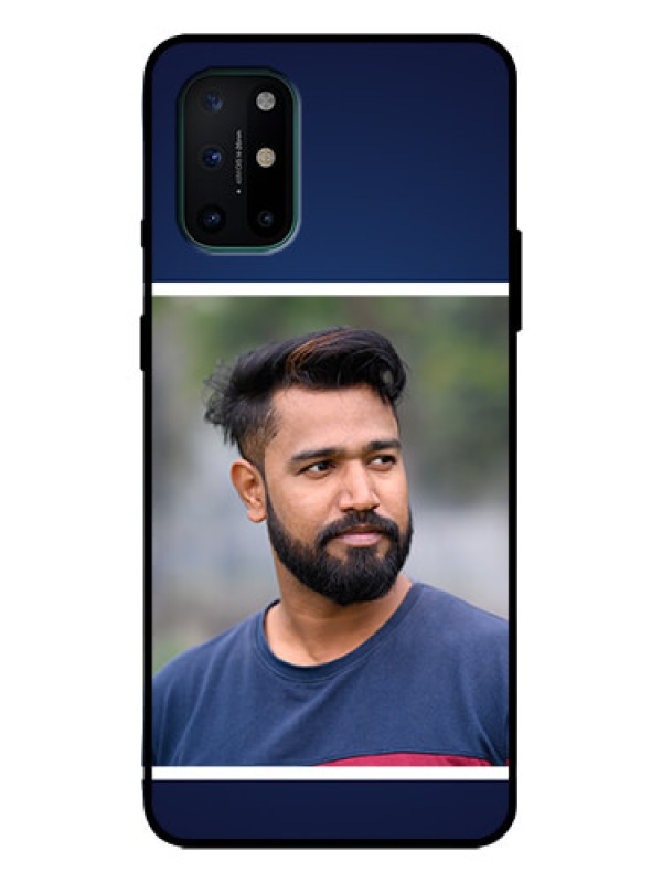 Custom OnePlus 8T Custom Metal Phone Case - Simple Royal Blue Design