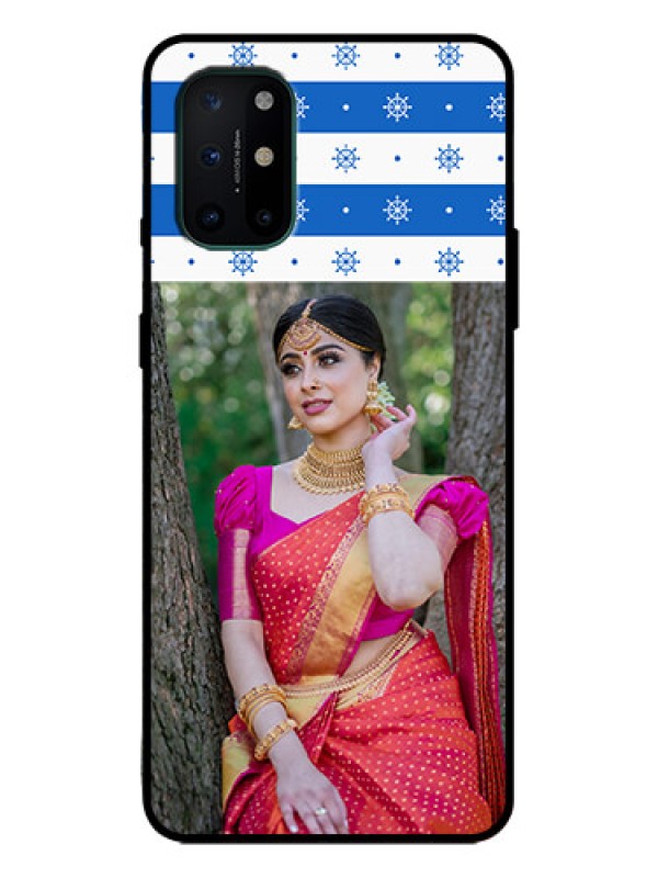 Custom OnePlus 8T Custom Metal Phone Case - Snow Pattern Design