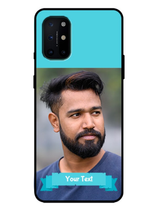 Custom OnePlus 8T Custom Metal Phone Case - Blue Color Design