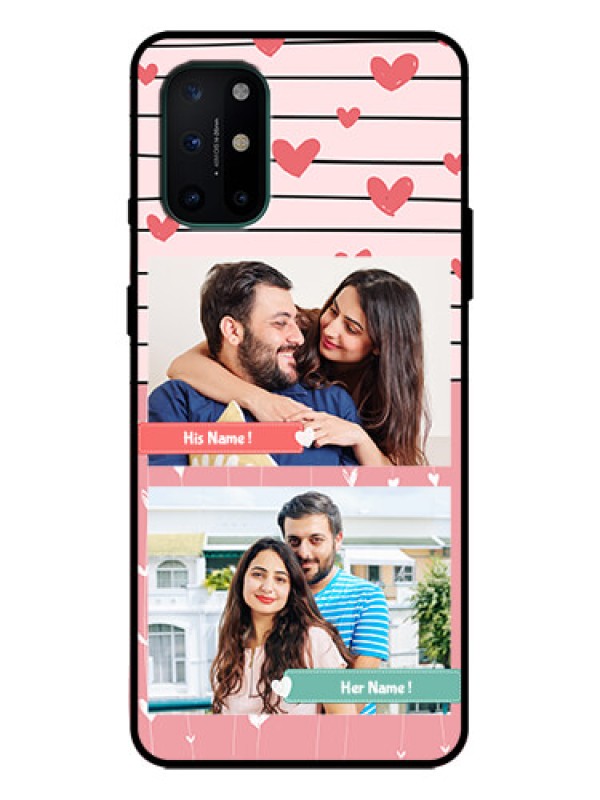 Custom OnePlus 8T Custom Metal Phone Case - Photo With Heart Design