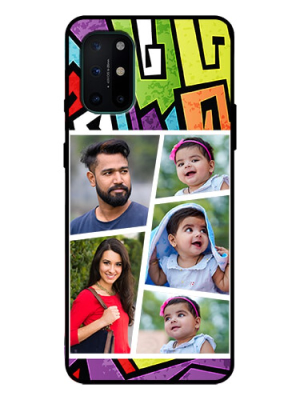 Custom OnePlus 8T Custom Metal Phone Case - Graffiti Pattern Design