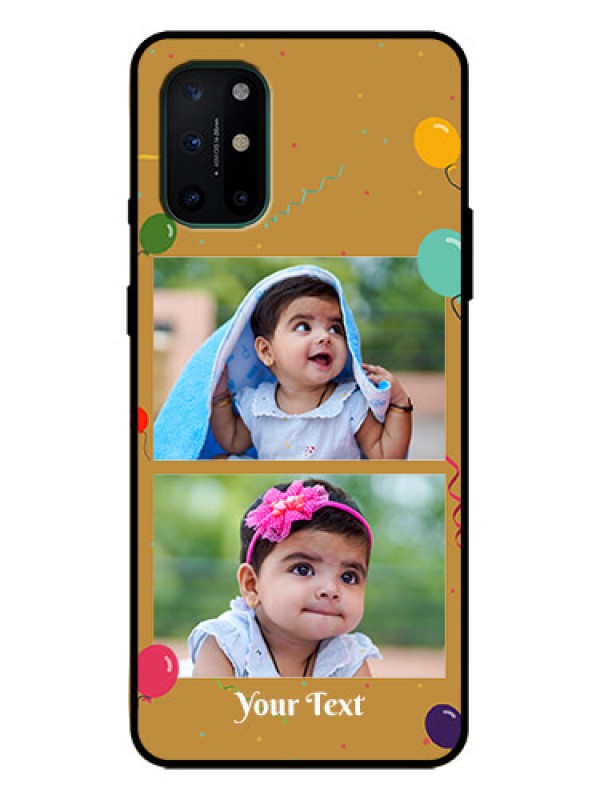 Custom OnePlus 8T Custom Metal Phone Case - Image Holder With Birthday Celebrations Design