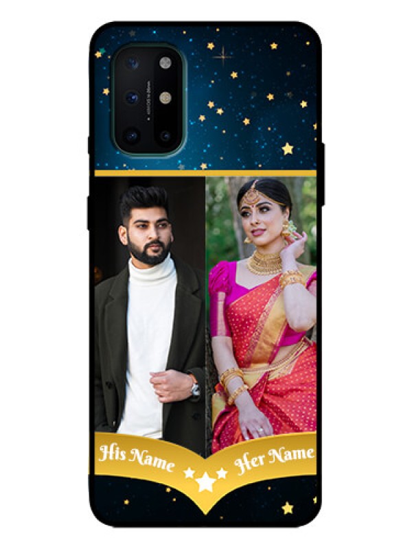 Custom OnePlus 8T Custom Metal Phone Case - Galaxy Stars Backdrop Design