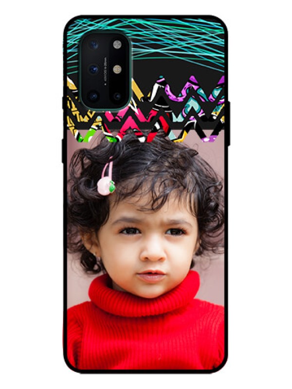 Custom OnePlus 8T Custom Metal Phone Case - Neon Abstract Design