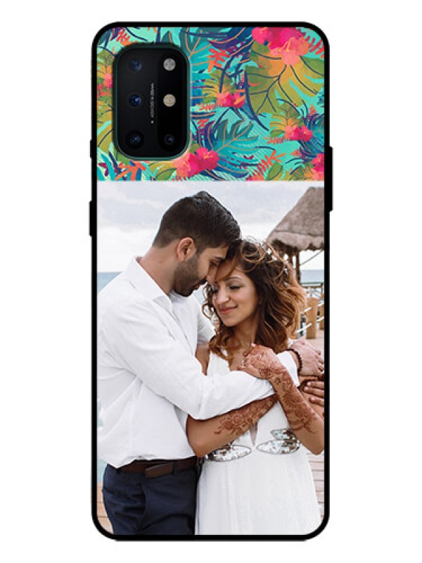 Custom OnePlus 8T Custom Metal Phone Case - Watercolor Floral Design