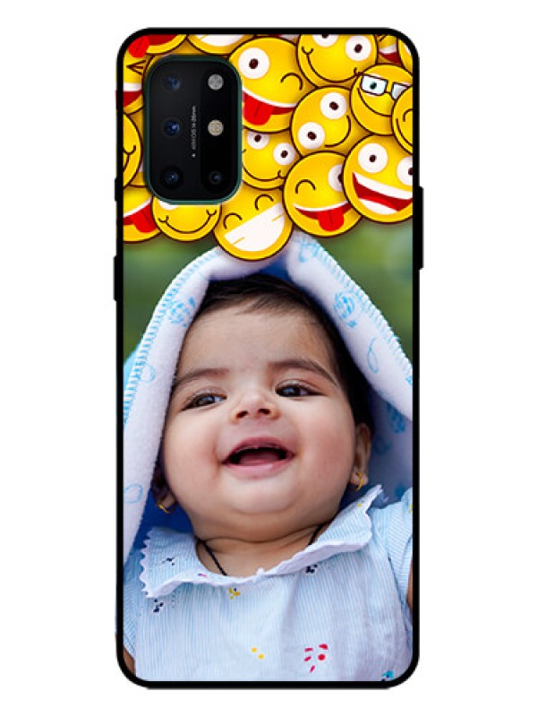 Custom OnePlus 8T Custom Metal Phone Case - With Smiley Emoji Design