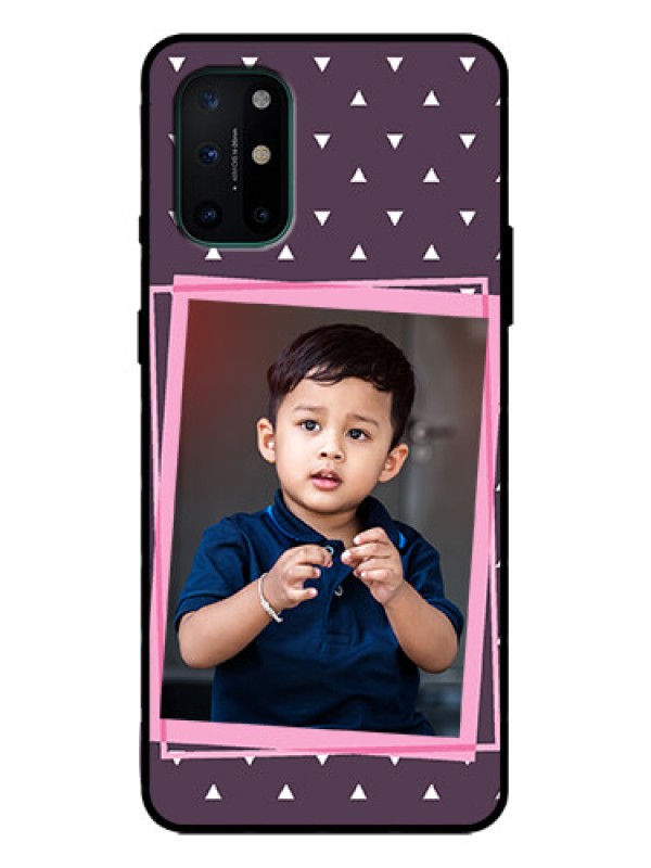 Custom OnePlus 8T Custom Metal Phone Case - Triangle Pattern Dotted Design