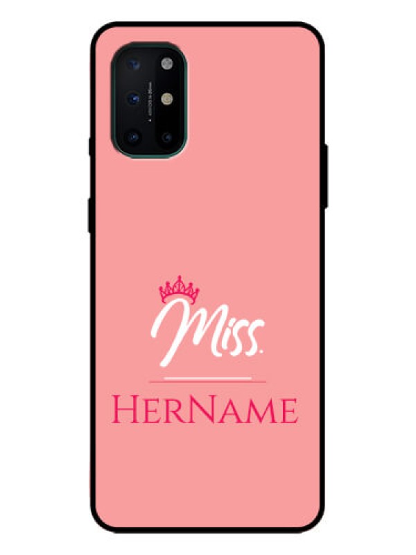 Custom OnePlus 8T Custom Metal Phone Case - Mrs With Name Design