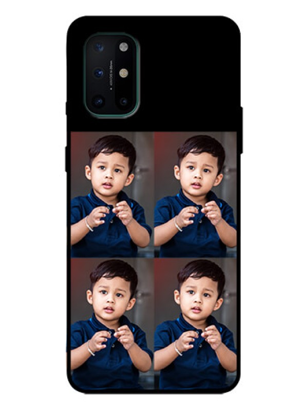 Custom OnePlus 8T Custom Metal Phone Case - 4 Image Holder Design