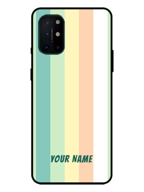 Custom OnePlus 8T Custom Metal Phone Case - Multi - Colour Stripes Design
