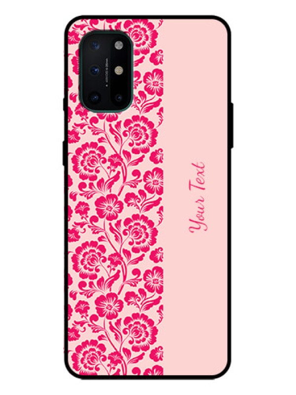 Custom OnePlus 8T Custom Metal Phone Case - Attractive Floral Pattern Design