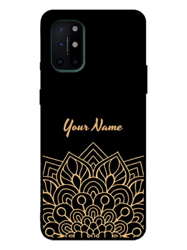 Custom OnePlus 8T Custom Metal Phone Case - Golden Mandala Design