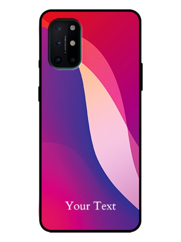 Custom OnePlus 8T Custom Metal Phone Case - Digital Abstract Overlap Design