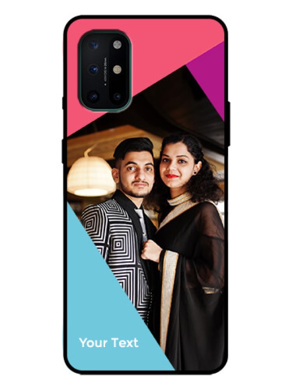 Custom OnePlus 8T Custom Metal Phone Case - Stacked Triple Colour Design