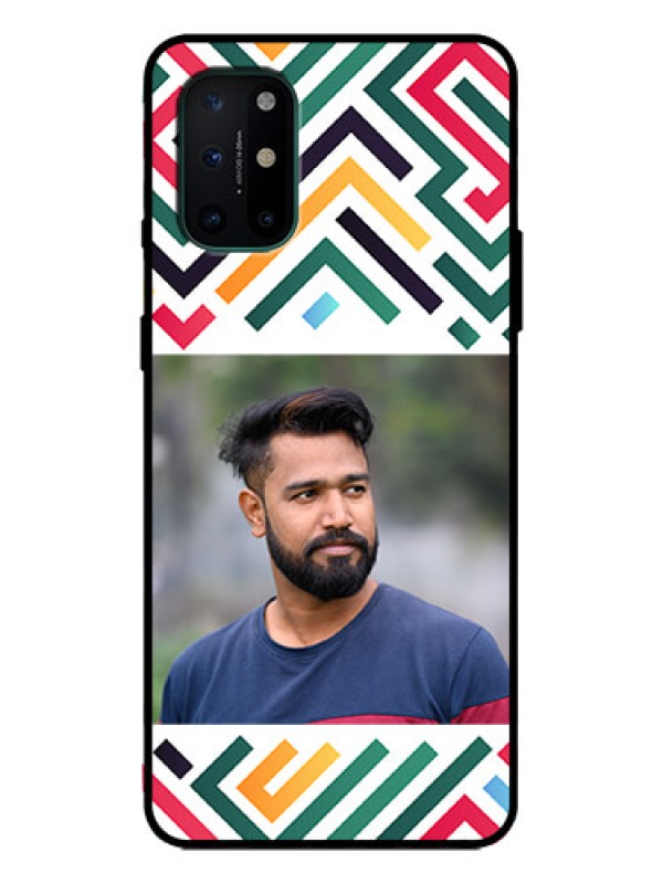 Custom OnePlus 8T Custom Metal Phone Case - Colorful Maze Pattern Design