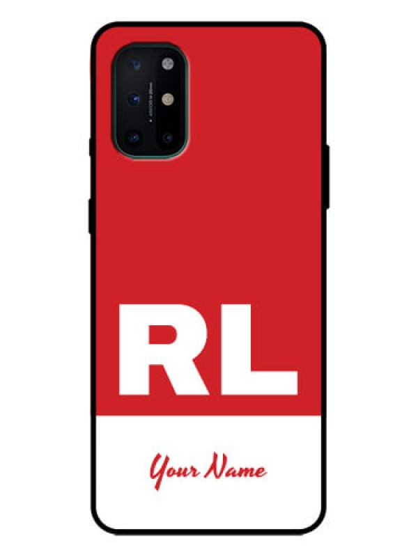 Custom OnePlus 8T Custom Metal Phone Case - Dual Tone Custom Text Design