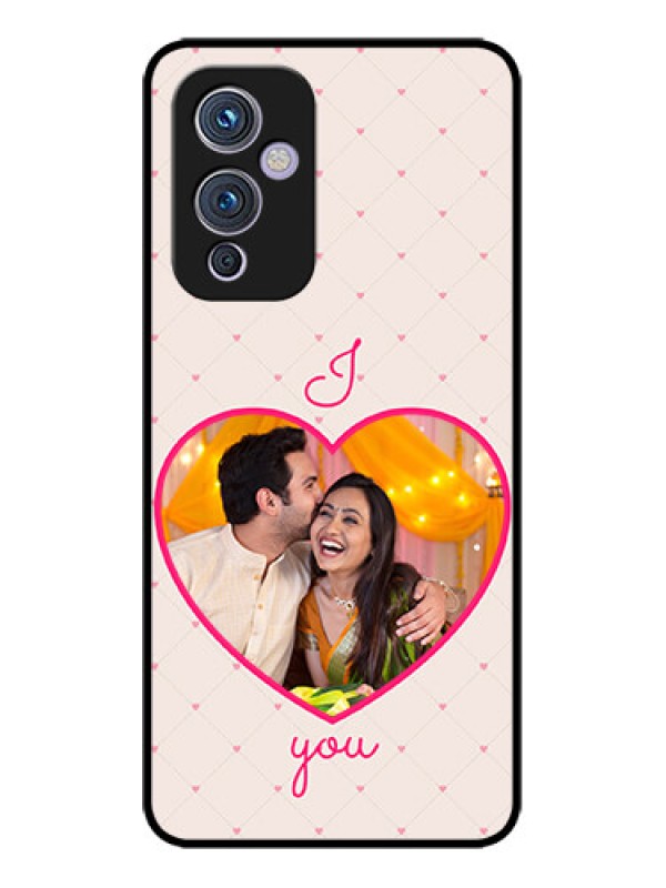 Custom OnePlus 9 5G Custom Metal Phone CaseHeart Shape Design