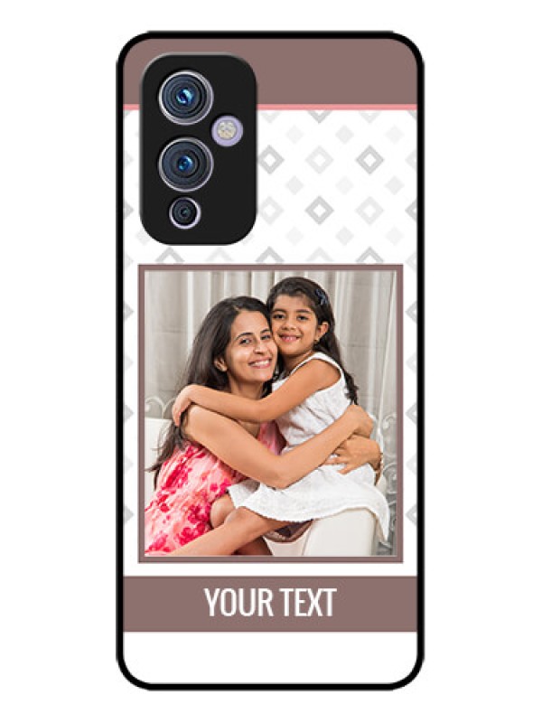 Custom OnePlus 9 5G Custom Metal Phone CaseSimple Diamond Design