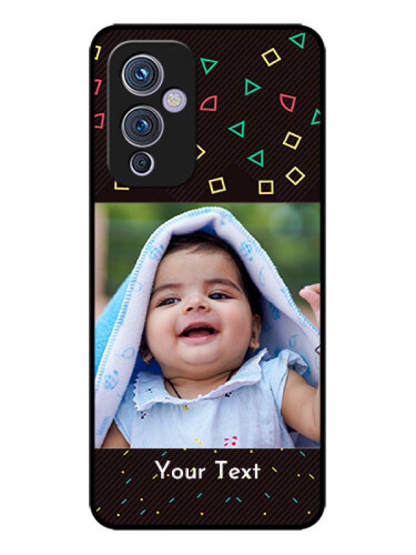 Custom OnePlus 9 5G Custom Metal Phone CaseWith Confetti Birthday Design