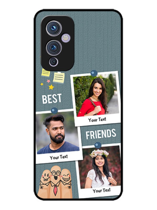 Custom OnePlus 9 5G Custom Metal Phone CaseSticky Frames And Friendship Design