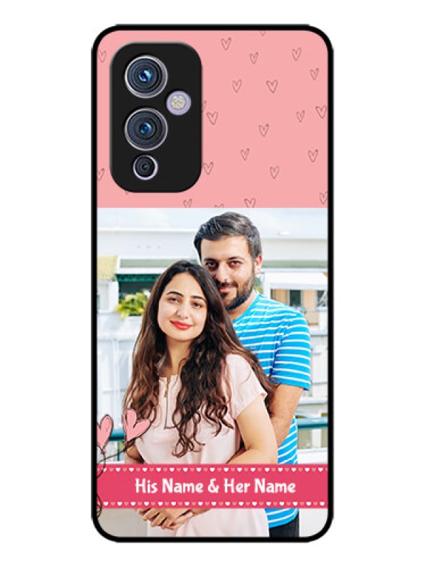 Custom OnePlus 9 5G Custom Metal Phone CaseLove Design Peach Color